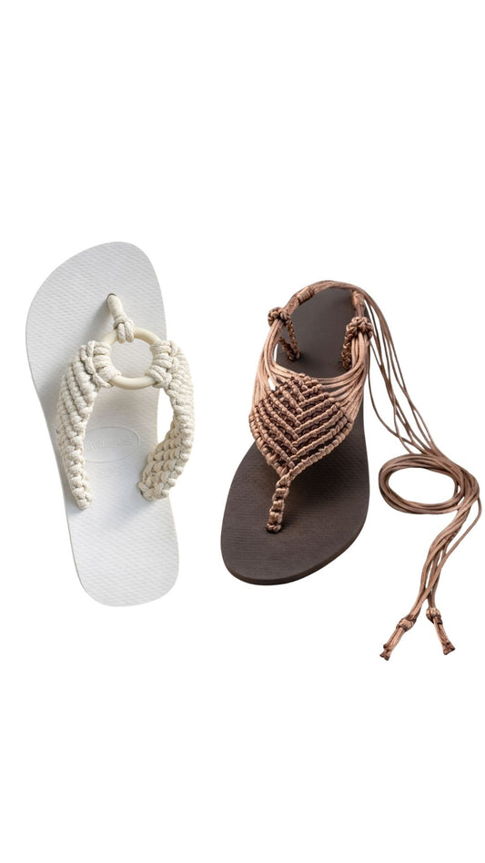 Sandalias en Macramé