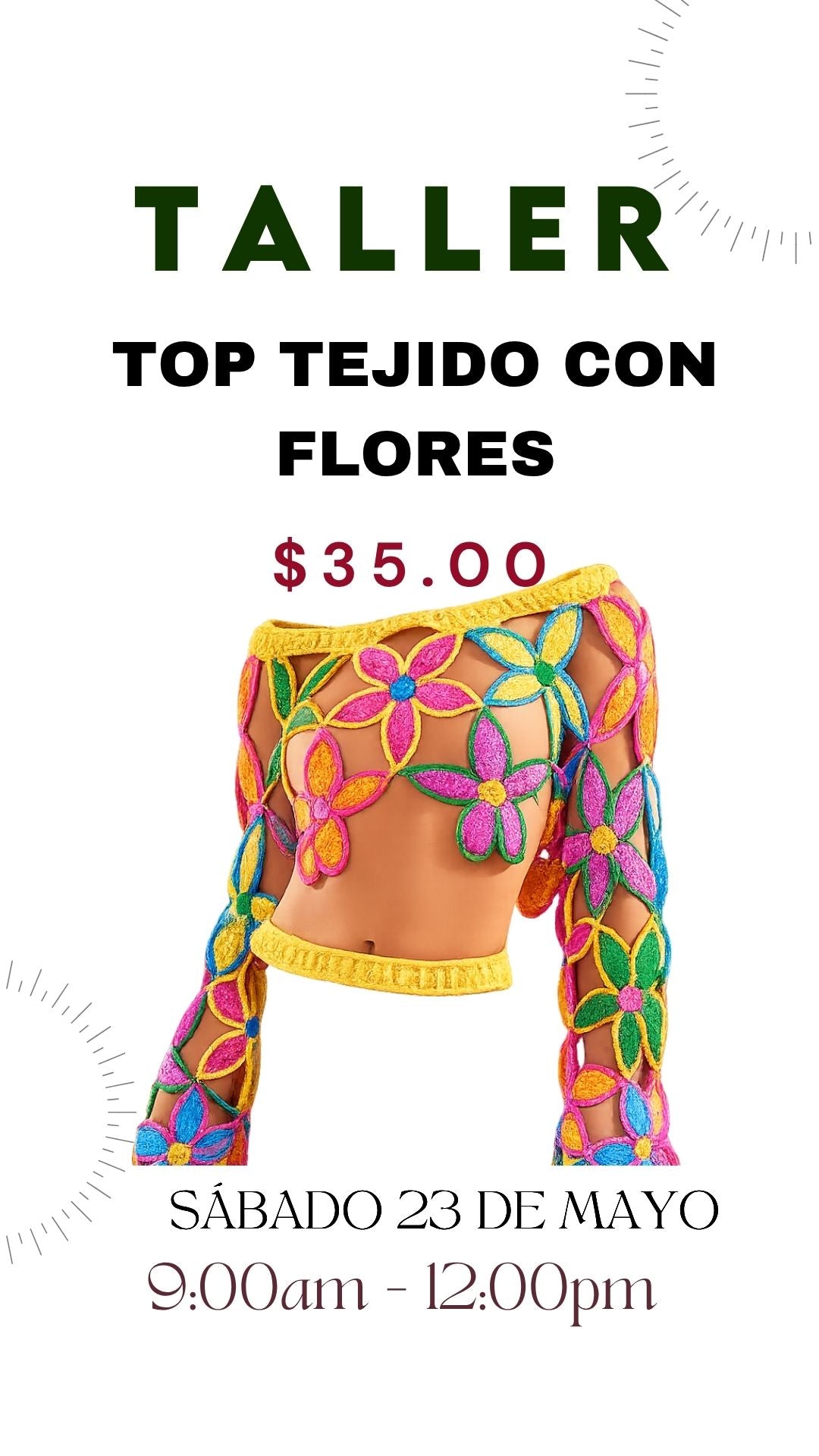 Top Tejido con Flores