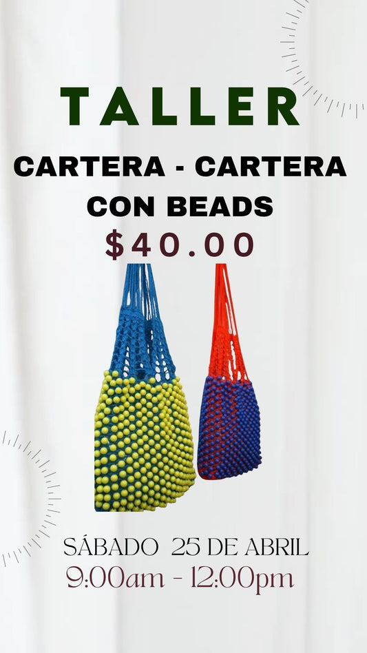 Taller Cartera con beads