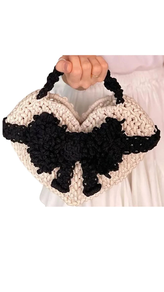 Cartera Corazón Macramé