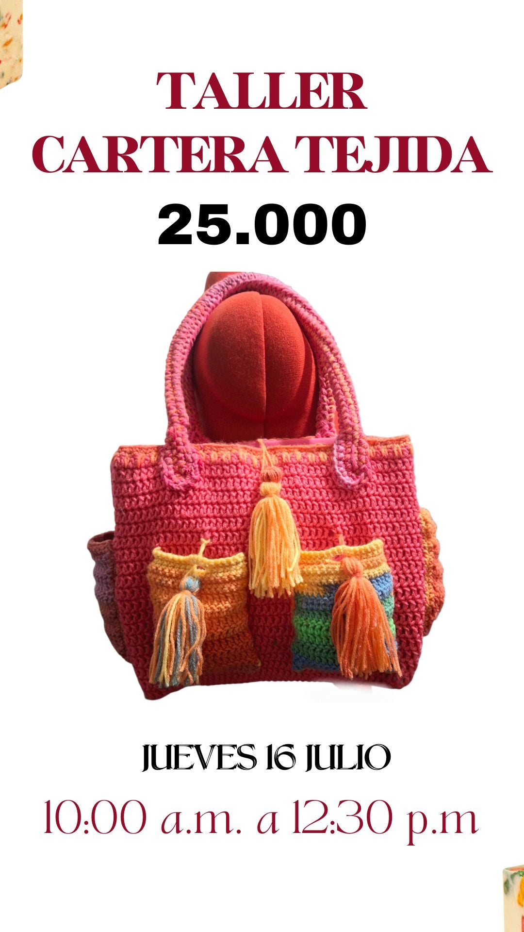 TALLER  CARTERA TEJIDA