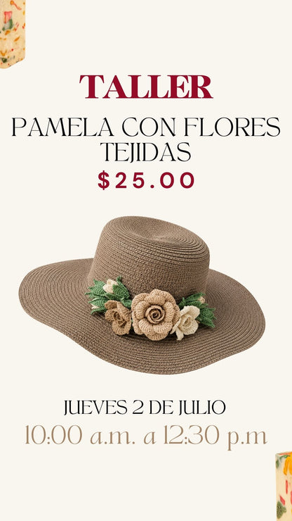 Talller Pamela con Flores Tejidas