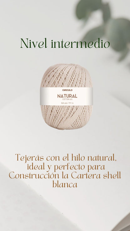 Taller Cartera Shell Blanca