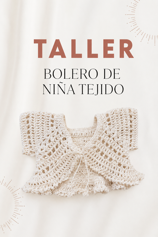 Taller Bolero de niña tejido