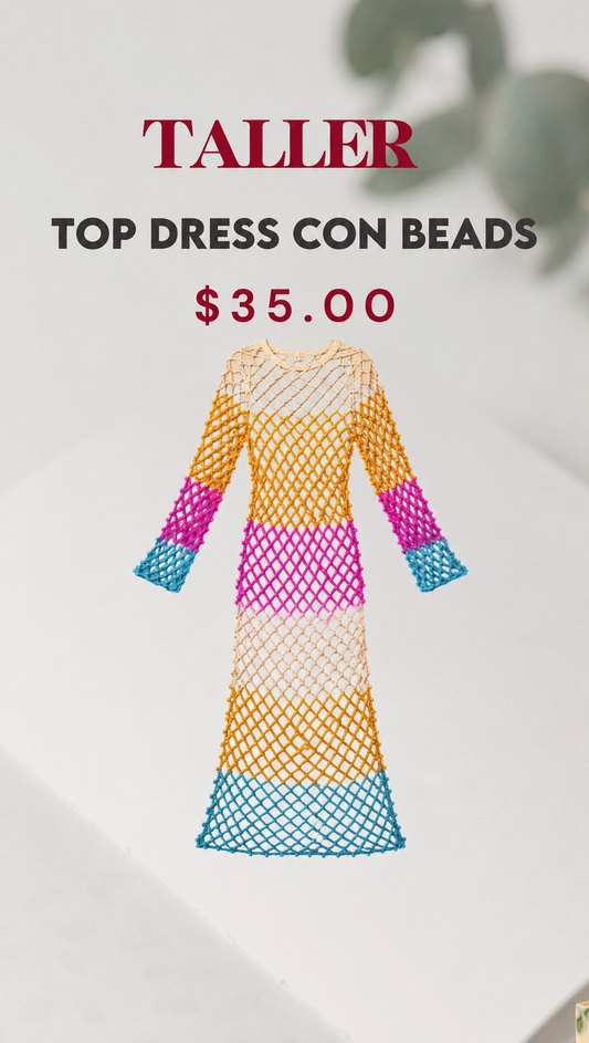 Top dress con beads