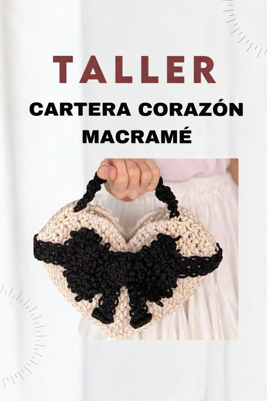 Cartera Corazón Macramé