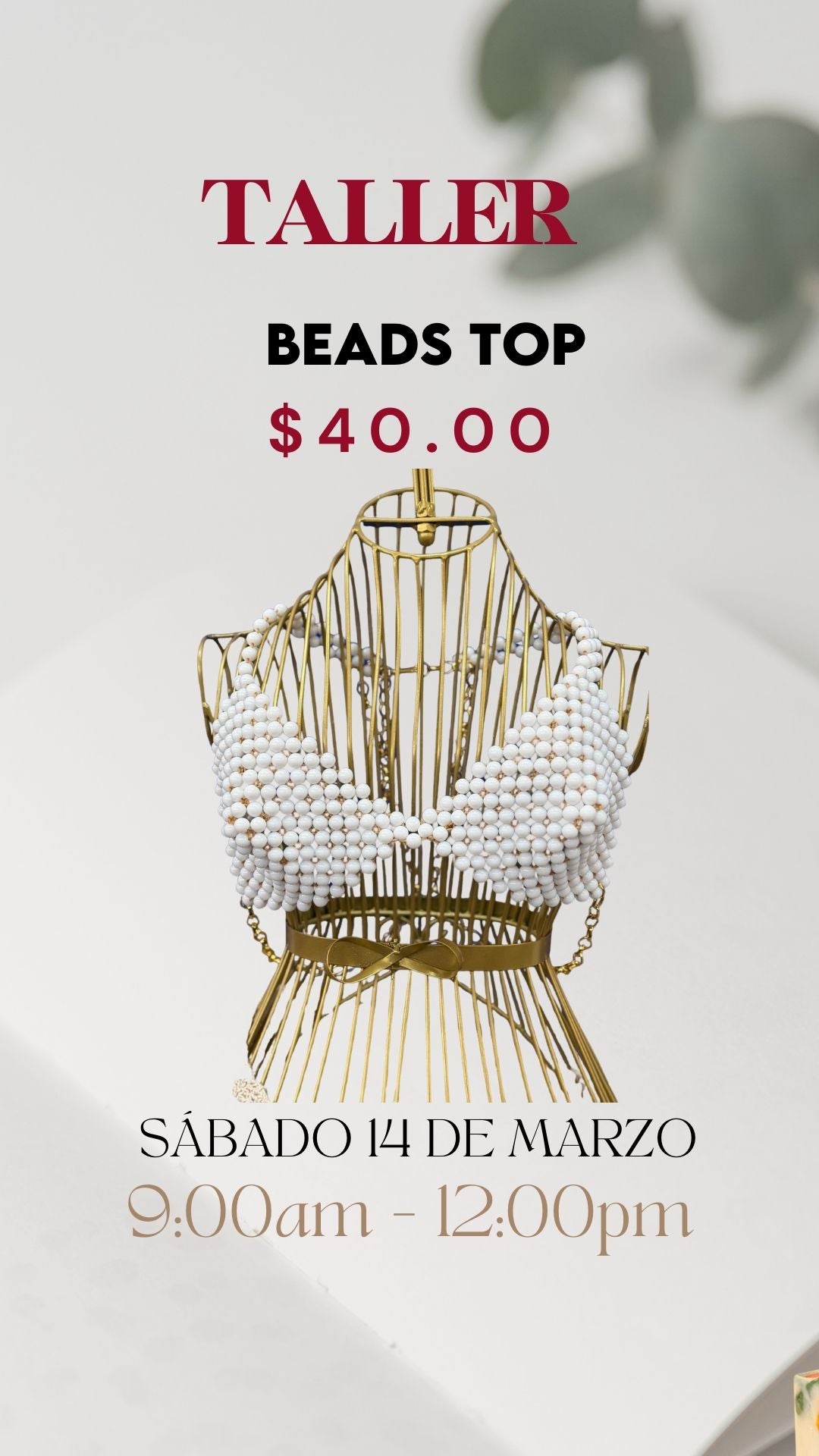 Taller Beads Top