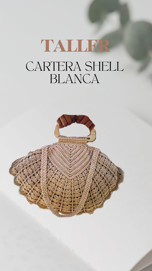 Taller Cartera Shell Blanca