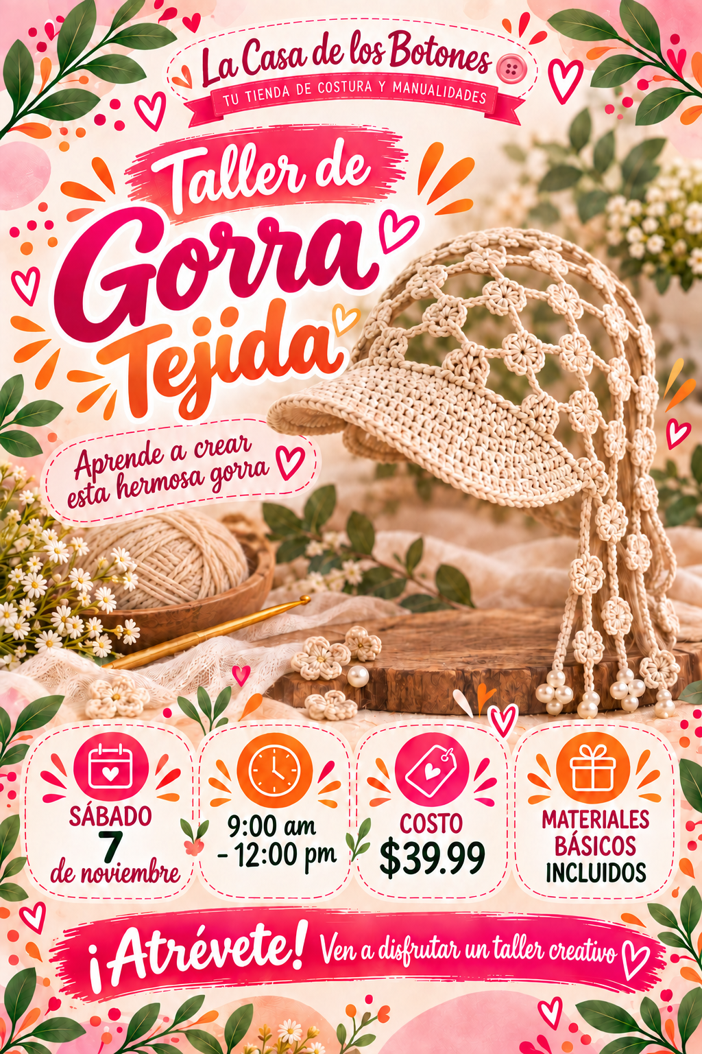 Taller de Gorra Tejida