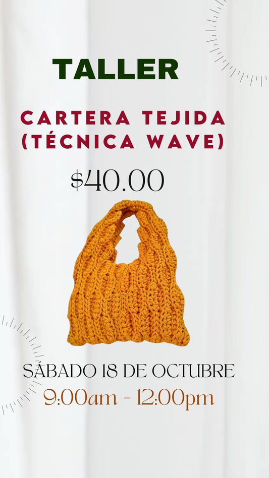 Taller Cartera Tejida (Técnica Wave)