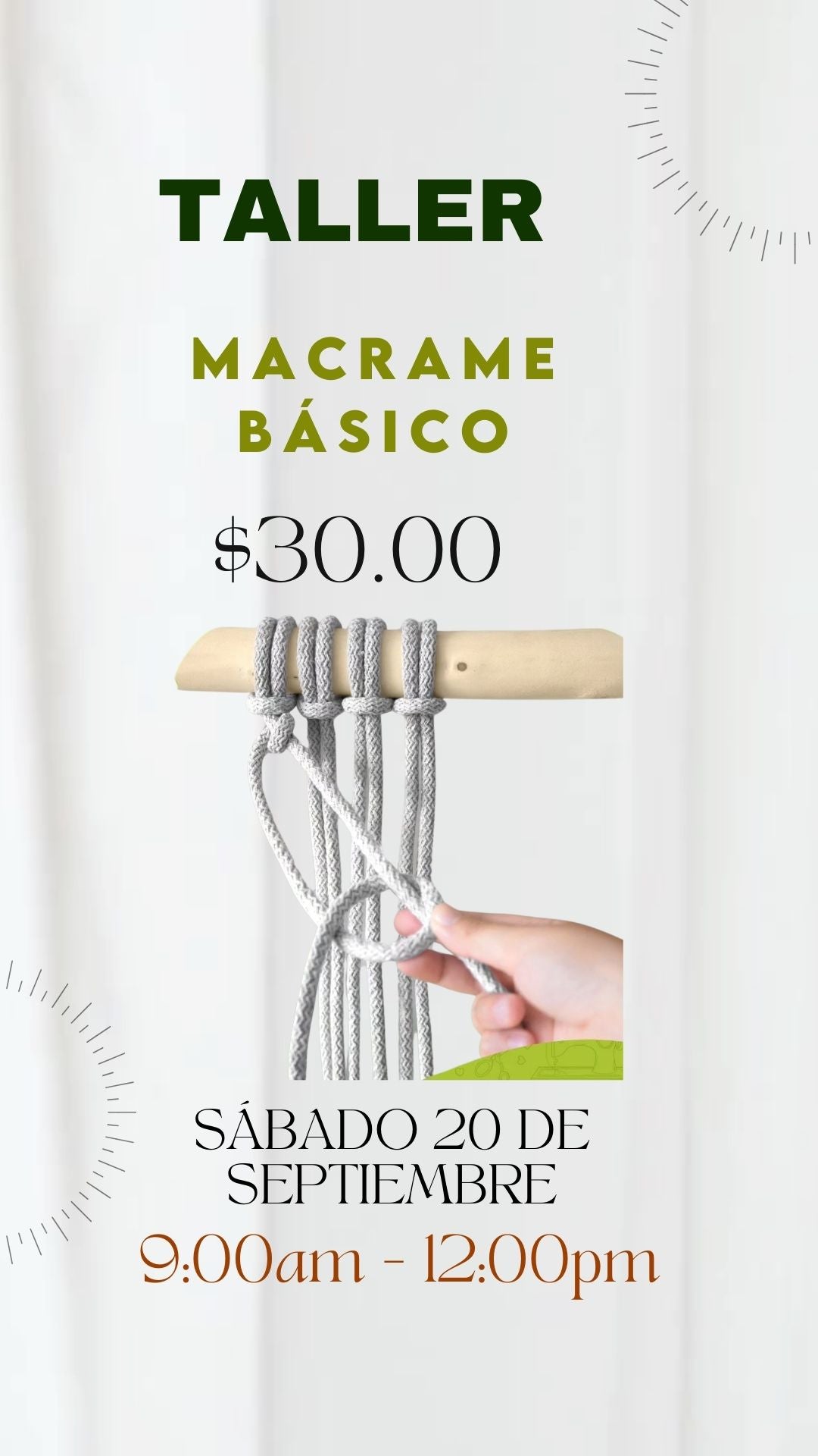Taller Macramé Básico