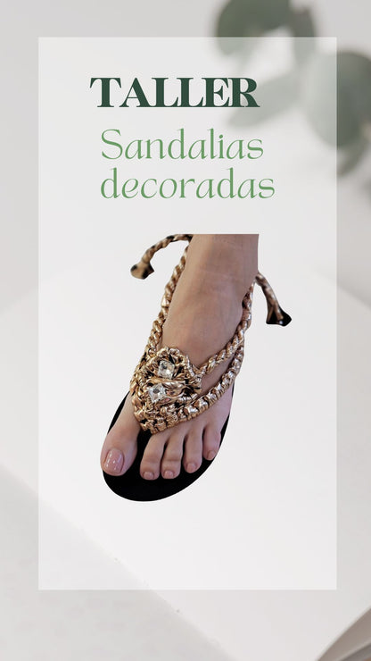 Taller Sandalias decoradas