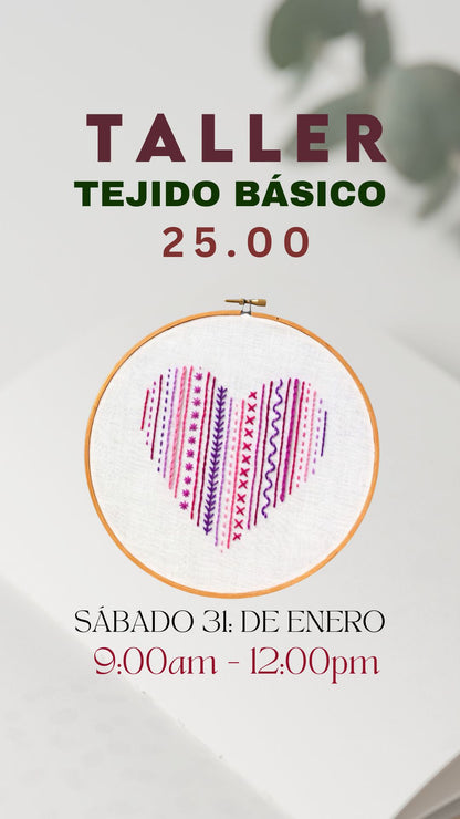 Taller Tejido Básico Corazón