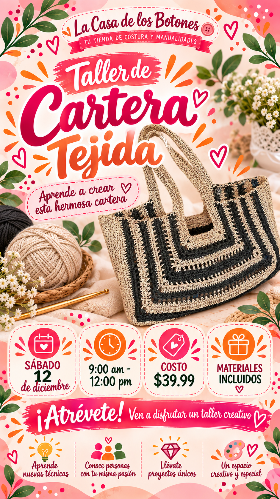 Taller de Cartera Tejida